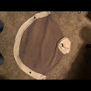 Tablbots chunky knit poncho-Fall-Winter